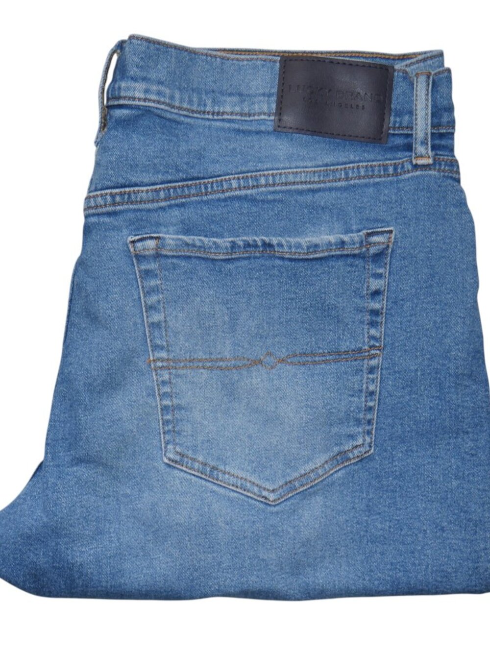 Lucky Brand Men's 121 Slim Fit Jeans Size 38x30 Light Wash Stretch Denim